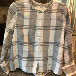 Top grey plaid from madewell